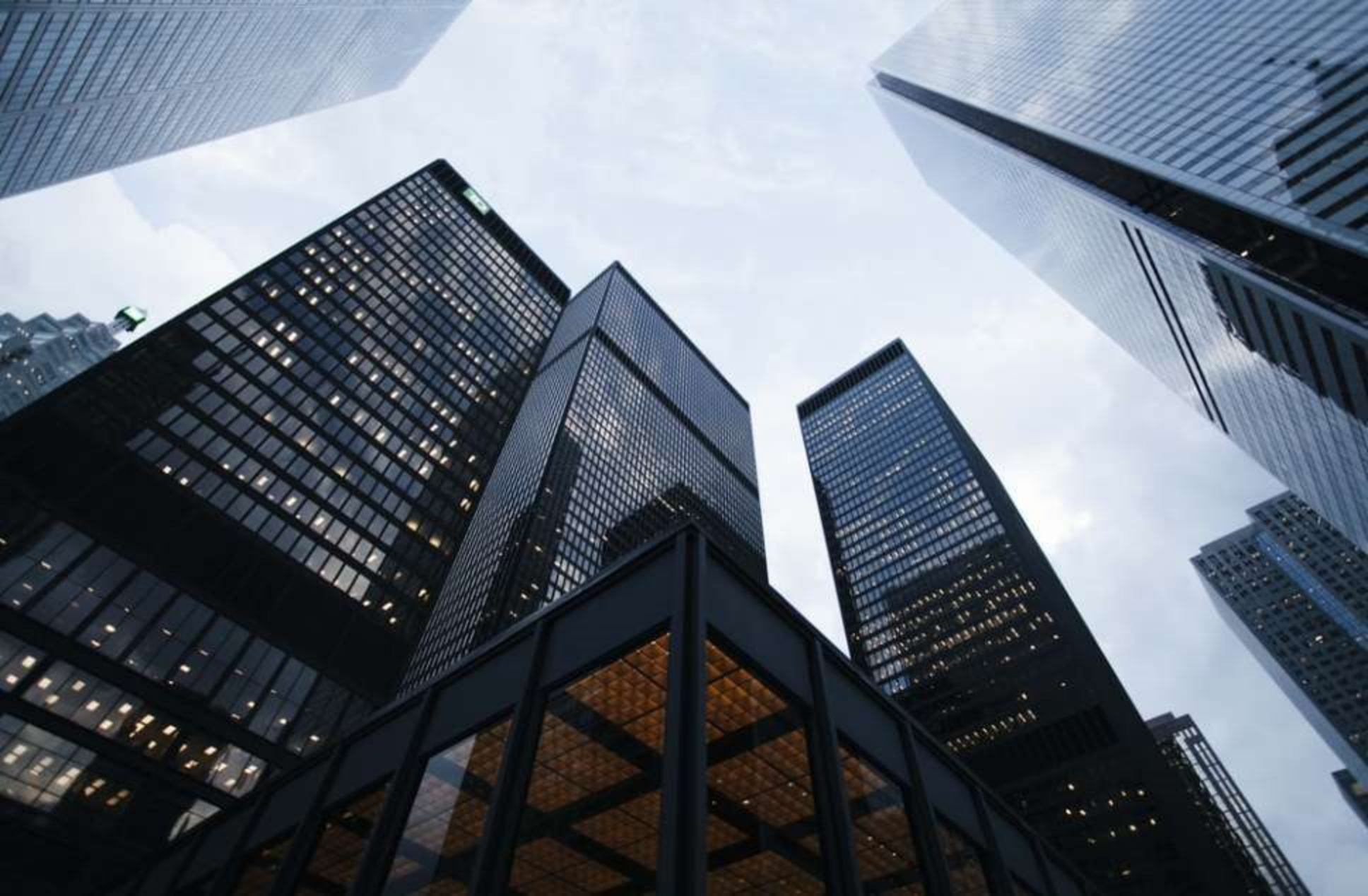Introductory image showing tall buildings